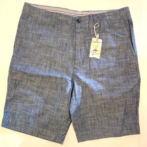 Mens Cremieux Chambray Shorts Size 34 NWT